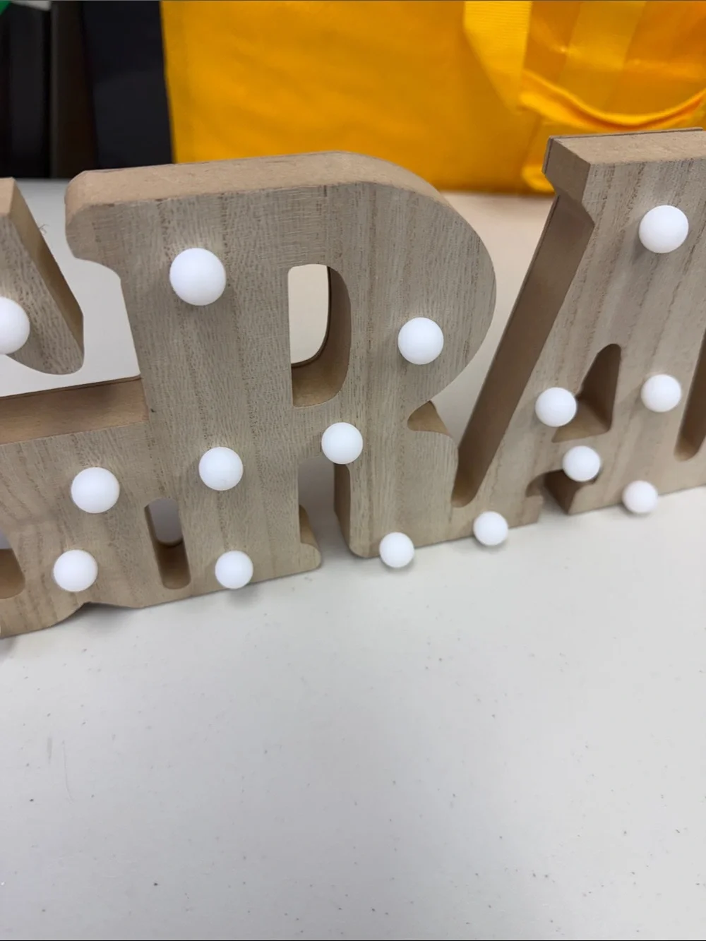 GRAD wooden marquee